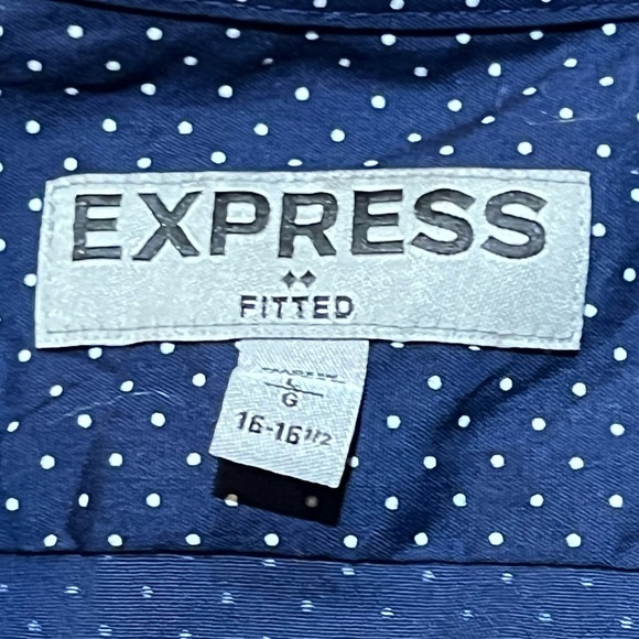 Express Fitted Dress Shirt Size Large - Picture 5 of 6